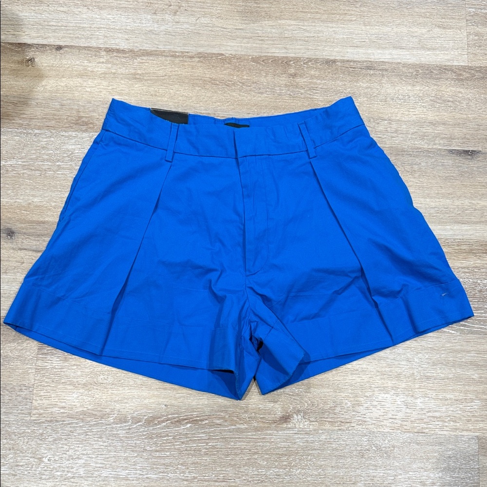 Banana Republic women’s Pleated High Waist Blue Shorts Wide Leg Size 10 - Picture 2 of 11